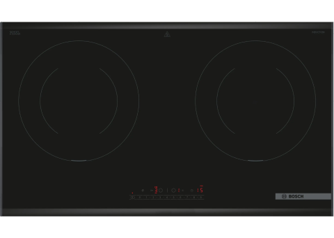 Bếp từ 2 vùng nấu Bosch PPI8256XVN - Series 6 - Viền nhôm đen - Thương hiệu chuẩn Đức